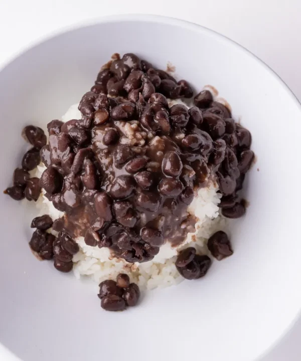 Rice Topped with Beans